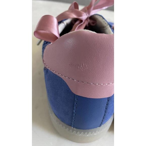 Dolce Vita Blue and Pink Women's Sneakers with Satin Ribbon Laces - Size 9-9.5 - Picture 5 of 9